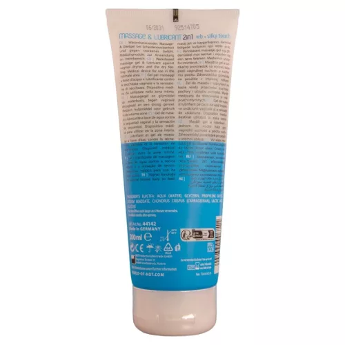 HOT - MASSZÁZS ÉS CSÚSZÓ GÉL 2IN1 SELYMES ÉRINTÉS 200 ML