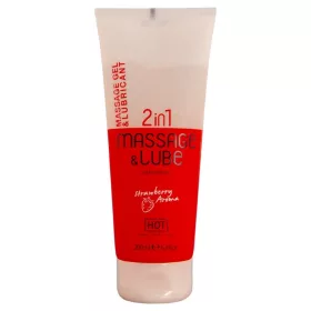 HOT - MASSZÁZS ÉS CSÚSZÓ GÉL 2IN1 EPER 200 ML