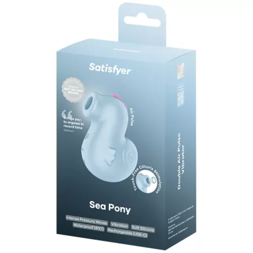 SATISFYER – SEA PONY VIBRÁTOR ÉS LÉGPULZUSSTIMULÁTOR