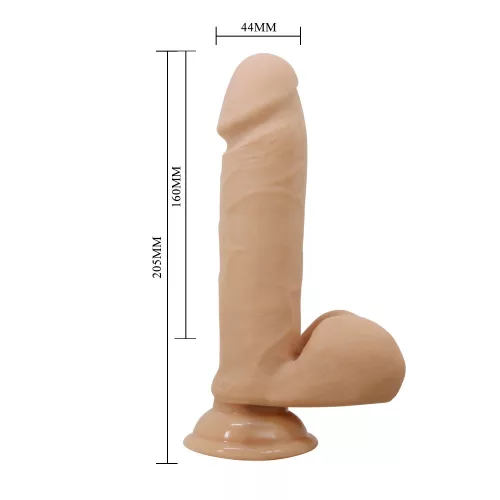 Baile Vibrating Dildo With Remote Control Flesh