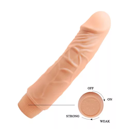 Tragbarer Jeff Realistischer Mehrgang-Vibrator 7,6"