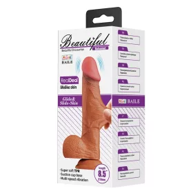 Wunderschöner Bahamut 8,5" vibrierender Dildo-Braun