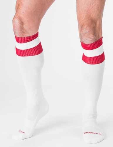 White football leg – an elegant sporty accessory