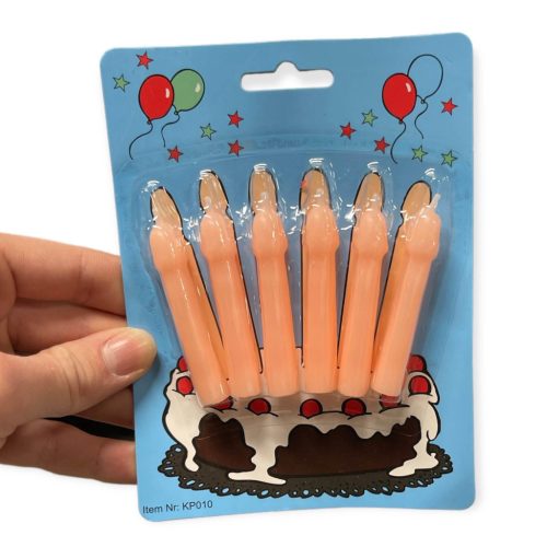 Party Penis Candles 6 pcs flesh color