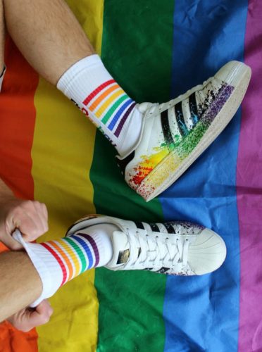 Socks Pride Sk8terboy – trendi szivárvány zokni férfiaknak