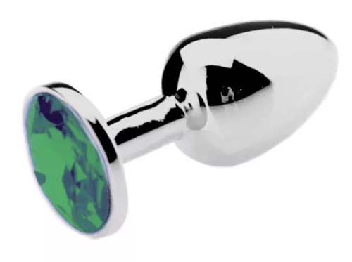 Bijou Plug Green – elegant green anal pampering 8 x 4 cm