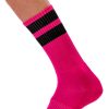 Training socks – in pink-black color combination