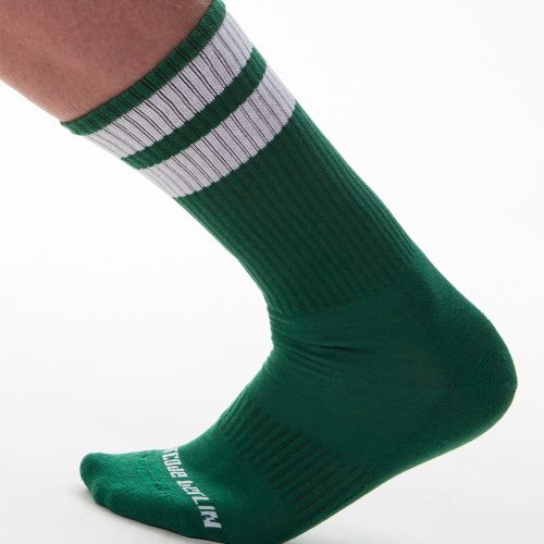 Green and White Sports Socks - Premium Comfort & Style
