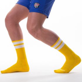 Sports socks – in a yellow and white color combination