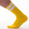 Sports socks – in a yellow and white color combination
