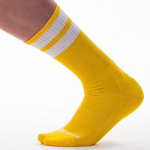 Sports socks – in a yellow and white color combination
