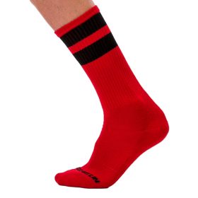 Sports socks – with a red-black color combination