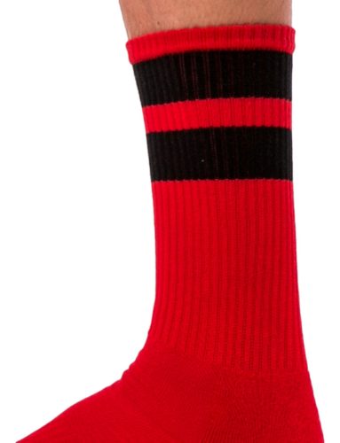 Sports socks – with a red-black color combination