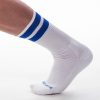 Training socks in white-blue premium quality
