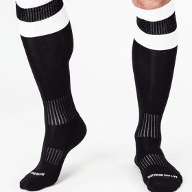 Football socks - Black and white in premium style
