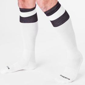 Football socks – black and white premium comfort