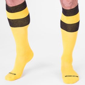 Football socks – yellow and black premium comfort