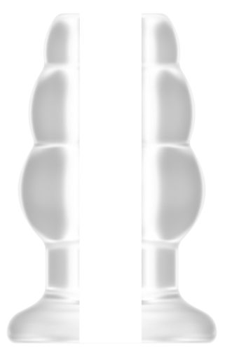 No.51 – Large Hollow Anal Plug, 5 Inch, Translucent