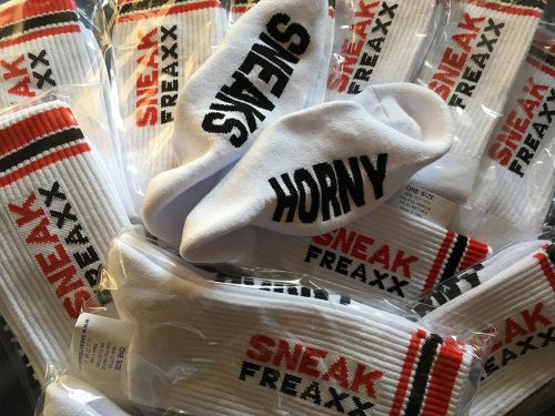 Neon red sensual socks – stylish comfort for every occasion