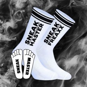 SNEAK MASTER – stylish white-black socks