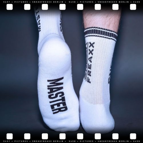 SNEAK MASTER – stylish white-black socks