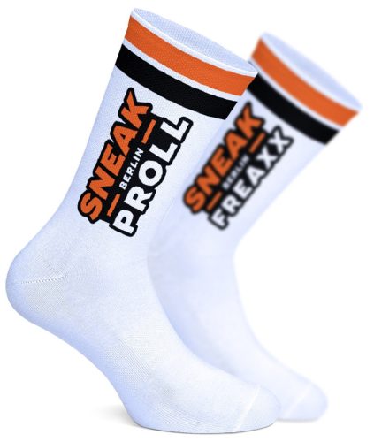Sneak Berlin – premium black and orange socks