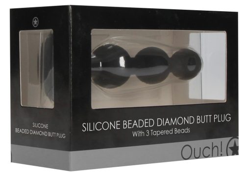 Bijou Beaded – jewel-effect anal plug 9.5 x 2.5 cm