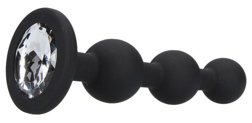 Bijou Beaded – jewel-effect anal plug 9.5 x 2.5 cm