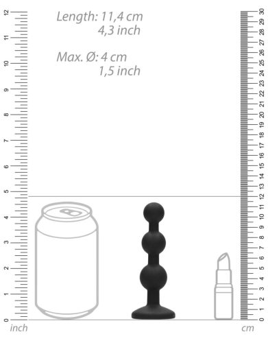 Bijou Beaded – jewel-effect anal plug 9.5 x 2.5 cm