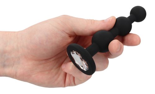 Bijou Beaded – jewel-effect anal plug 9.5 x 2.5 cm