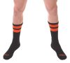 Black and Orange Fluorescent Training Socks