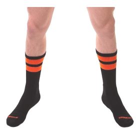 Black and Orange Fluorescent Training Socks