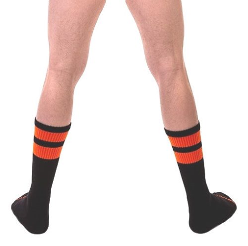 Black and Orange Fluorescent Training Socks