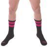 Black-Fluorescent Pink Training Socks