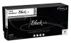 BLACK LX – latex kesztyű, pormentes, fekete, 100 dbos csomag