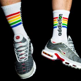  Addiction Pride – fashionable, colorful socks in a sensual style