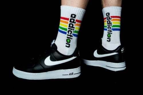 Addiction Pride – fashionable, colorful socks in a sensual style