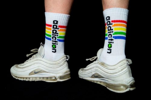 Addiction Pride – fashionable, colorful socks in a sensual style