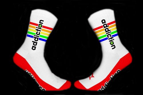 Addiction Pride – fashionable, colorful socks in a sensual style