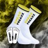 Stinky Soxx – white and yellow premium socks