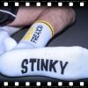 Stinky Soxx – white and yellow premium socks