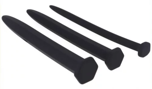 Hexagon – 3 silicone urethra cones (15 cm, 8-12-16 mm)