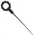 Vibrating urethral wand with O-ring – 17.5 cm, 3-8 mm diameter