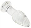 Pino Glass Plug – stílusos üveg anális kényeztető 10,7 cm