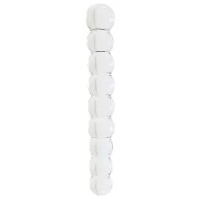 Üveg dildó Snowball – elegáns kényeztetés 12,6 cm-en