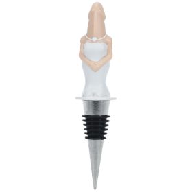 Bride Champagne Bottle Stopper (Leather Color)