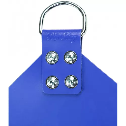 Leather swing bed – adjustable 4-point blue version