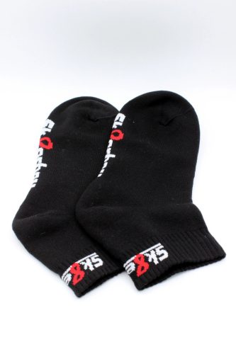 Sk8erboy – black quarter socks, stylish comfort