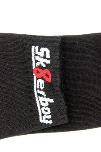 Sk8erboy – black quarter socks, stylish comfort