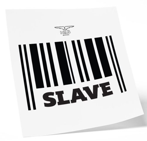 MrB Slave – ephemális tetoválás, 10 x 10 cm